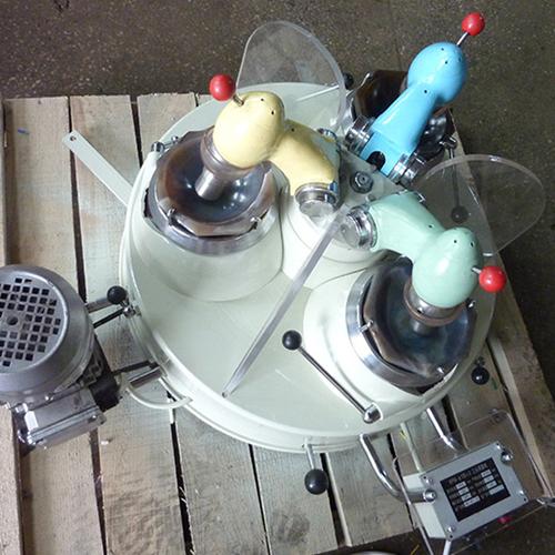 无矿样污染磨矿机 xpm120*3三头研磨机 实验室非金属矿样磨粉机